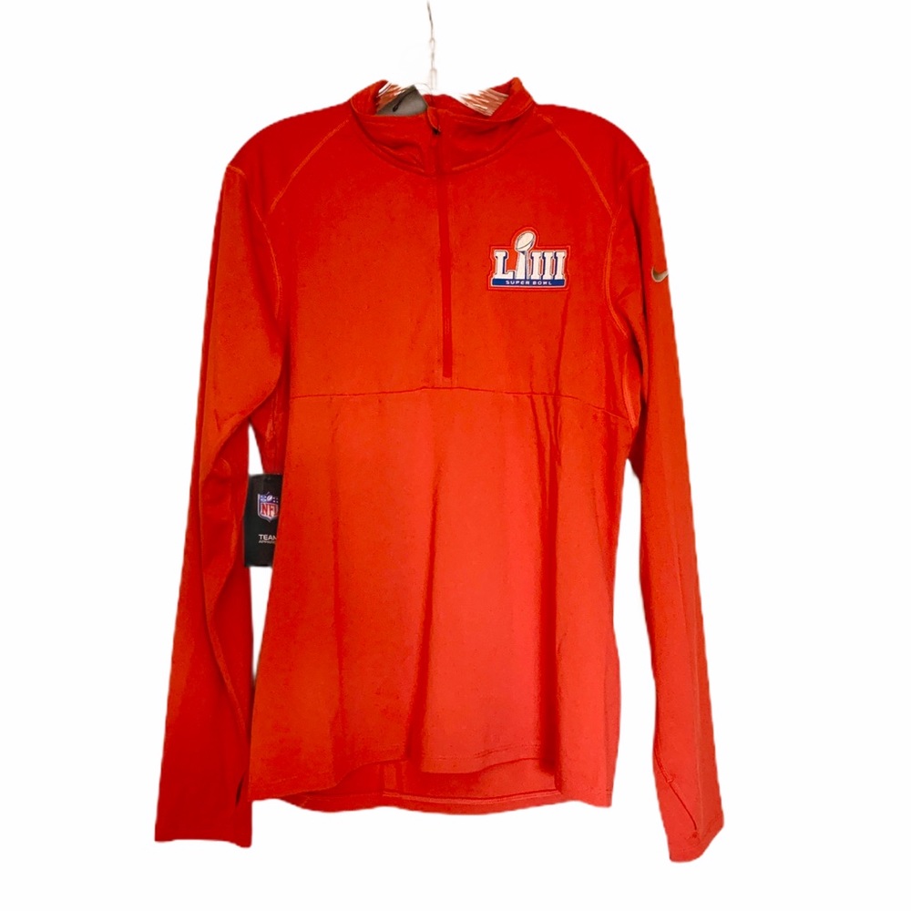 NWT Super Bowl LIII (53) Nike half zip pullover